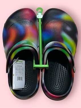 Crocs Bistro Graphic Tie Dye Work Clog